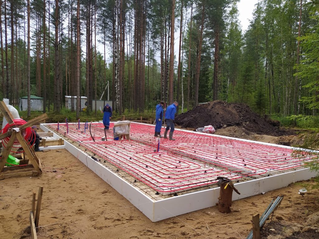 Подготовка УШП к заливке бетона